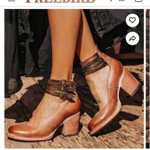 Freebird by Steven leather high heeled, worn once